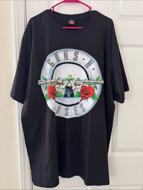 NWOT Guns N Roses Black Graphic Band T‑Shirt XXL